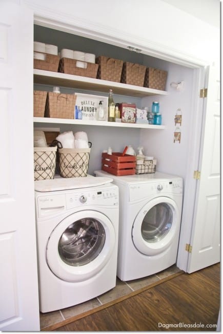 Blue Cottage Decor: laundry closet