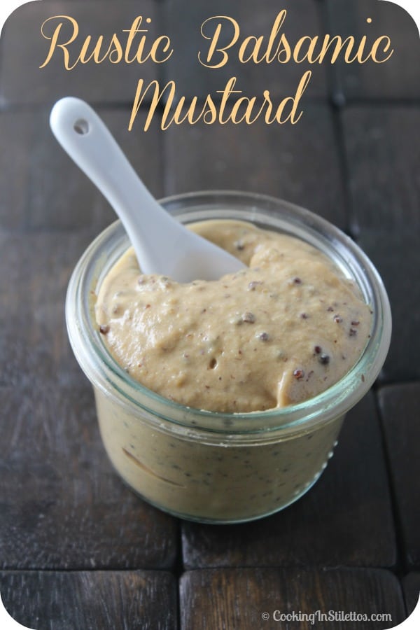 Homemade Rustic Balsamic Mustard