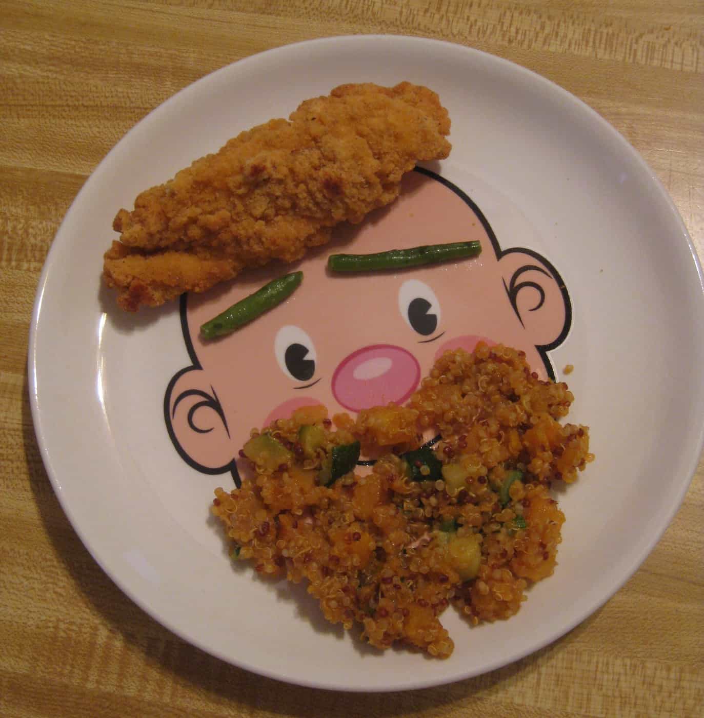 Help Your Picky Eater With This Fun Food Face Plate