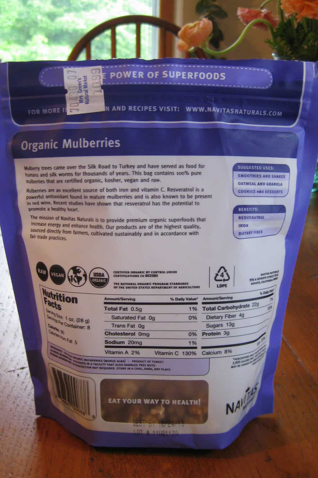 My New Favorite Superfood Snack: Dried Organic Mulberries
