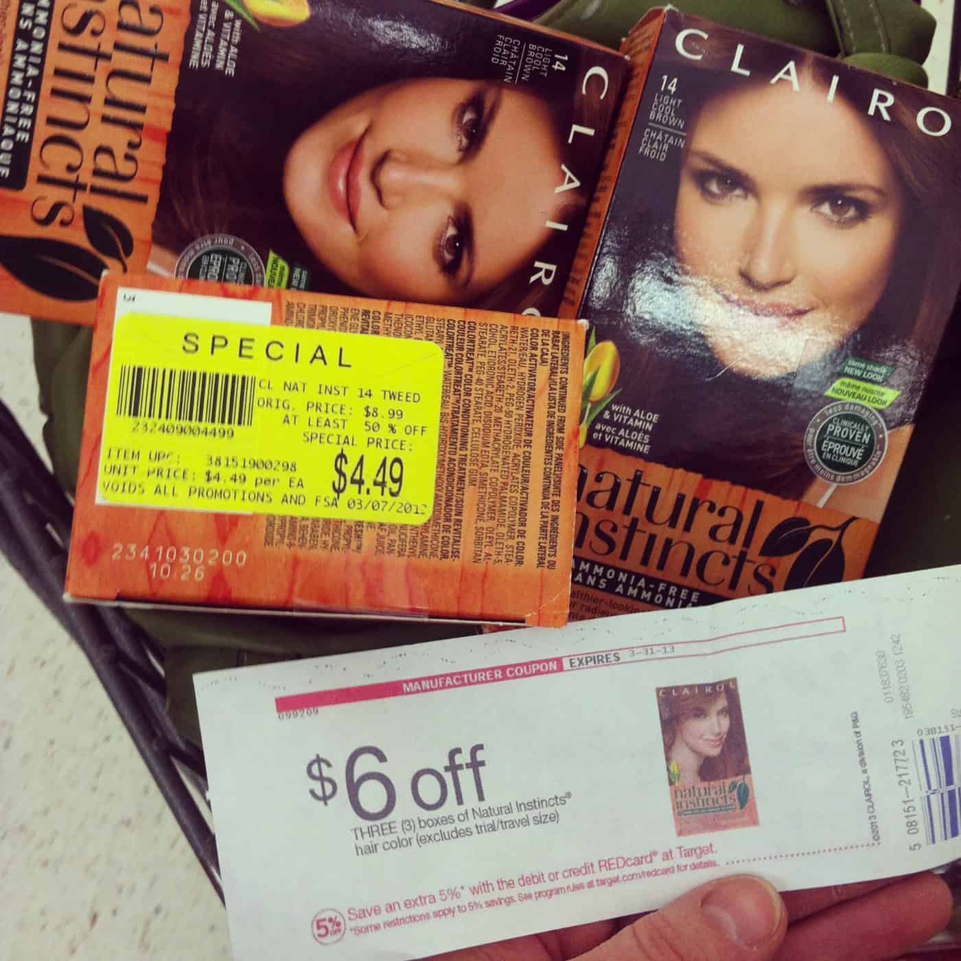 extreme couponing, hair coloring