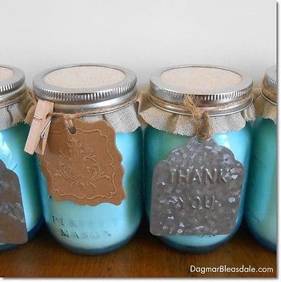 DIY mason jar candle, DIY handmade gift