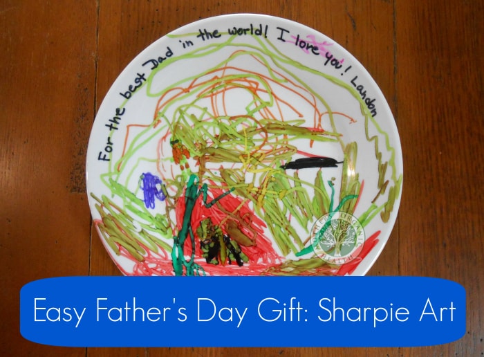 Last-Minute Father’s Day Gift: DIY Sharpie Art on a Plate