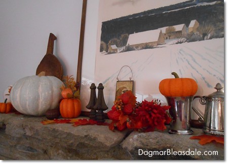 Dagmar's Home: fall mantel decor