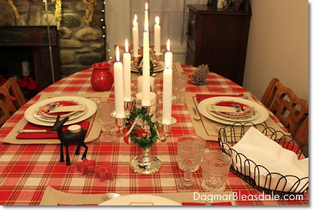 easy Christmas tablescape