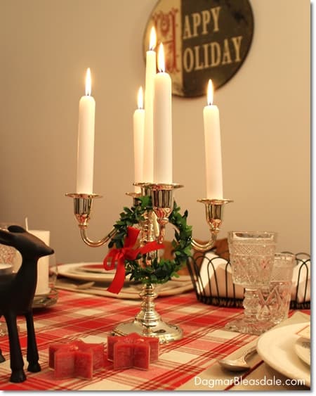 easy Christmas tablescape