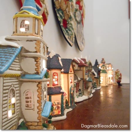 lit-up Christmas houses collection