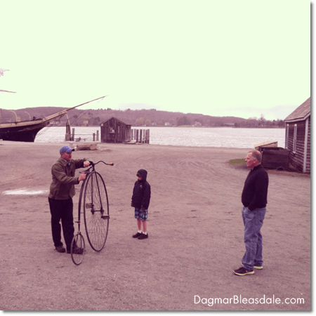 vintage bicycle at Mystic Seaport Museum, CT