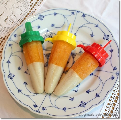 homemade Popsicle on a plate