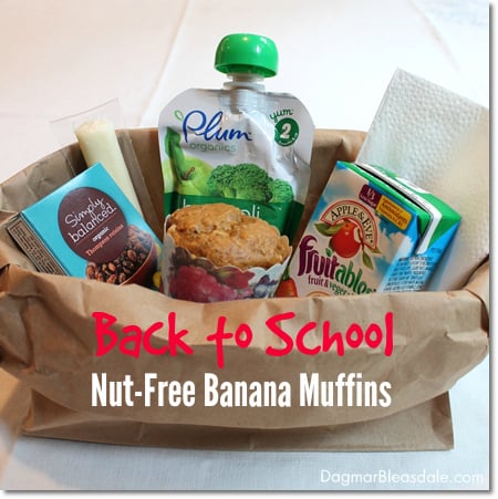 Back to School Nut-Free Banana Muffins