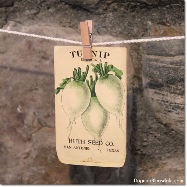 vintage seed packets banner