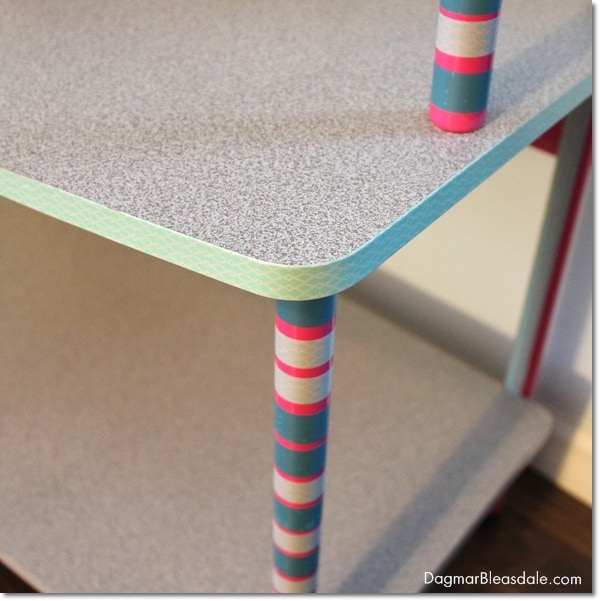 updating furniture with washi tape