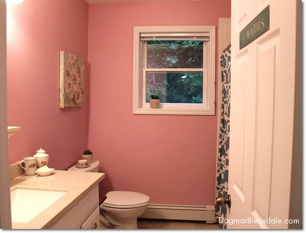 pink cottage bathroom