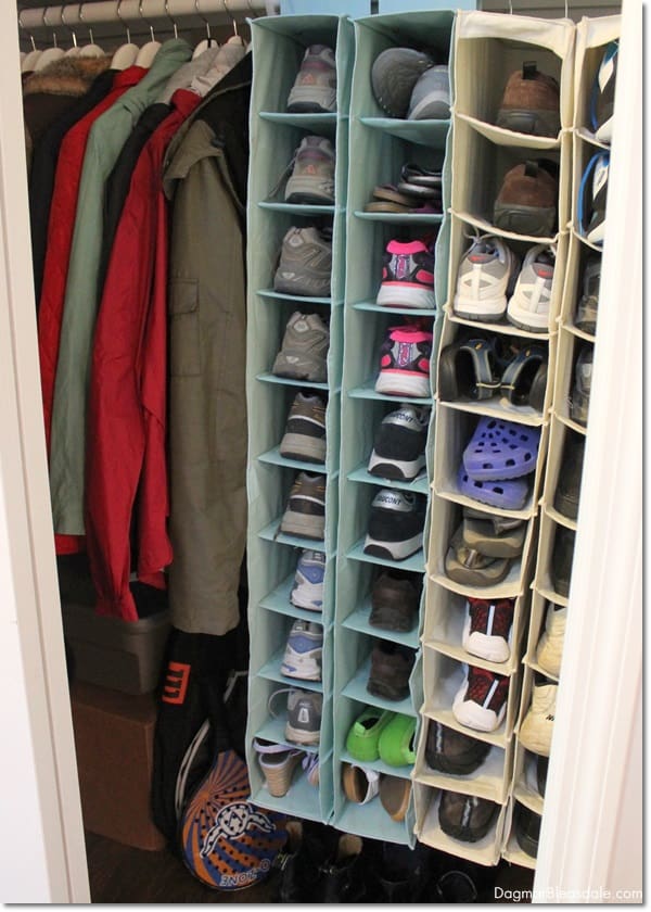 $20 coat closet makover. DagmarBleasdale.com