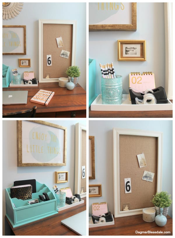 decorating a bedroom office nook. DagmarBleasdale.com