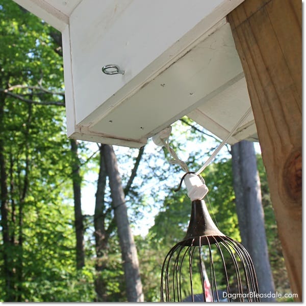 porch corner and bird cage