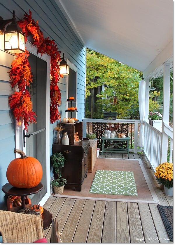 Blue Cottage Fall Home Tour