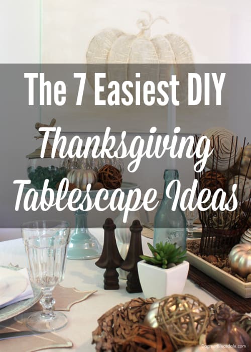 easy farmhouse Thanksgiving Table Decor