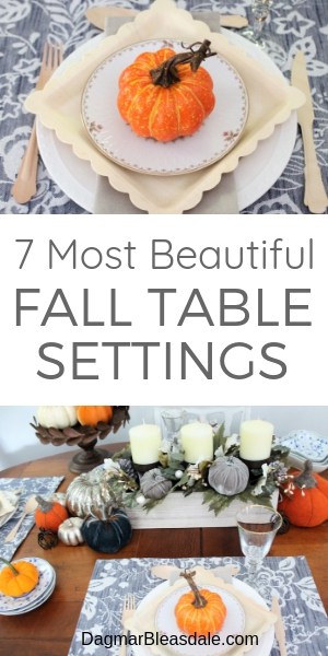 easy fall table settings