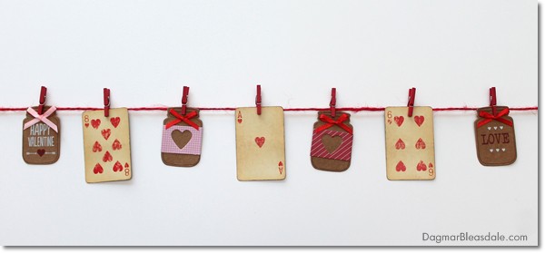 easy DIY Valentine's Day banner, DagmarBleasdale.com