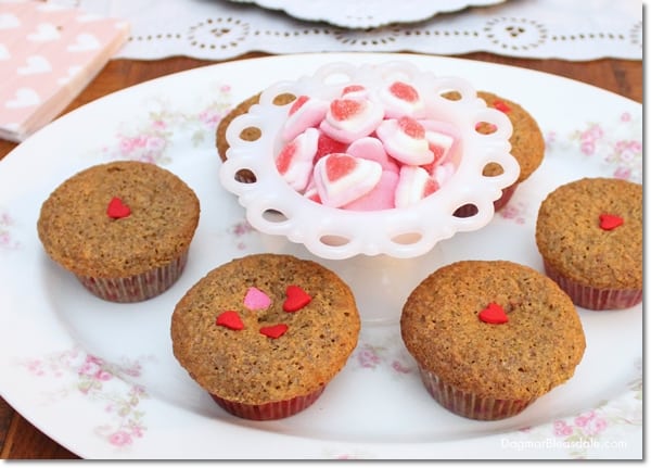 Valentine's Day muffins, DagmarBleasdale.com