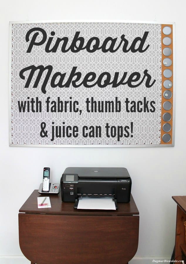 pinboard makeover, upcycling DIY project