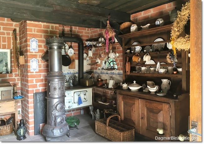 vintage tiny house kitchen