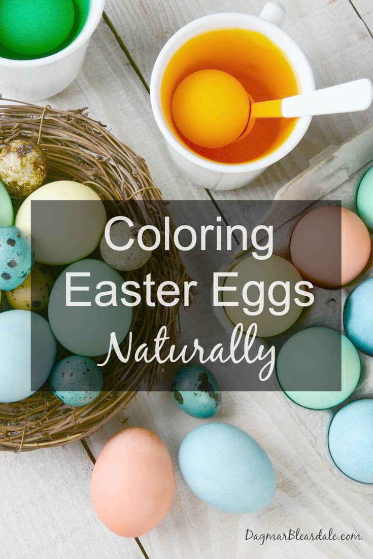 coloring Easter eggs naturally with vegetables