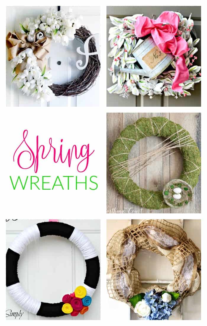 5 spring wreaths