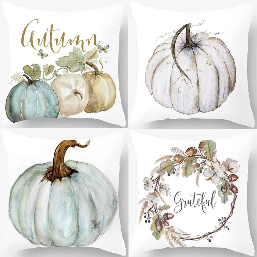 4 fall pillows