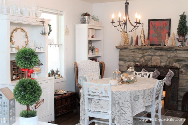 Cottage Christmas Home Tour With Vintage, Thrifty, and Farmhouse Decor