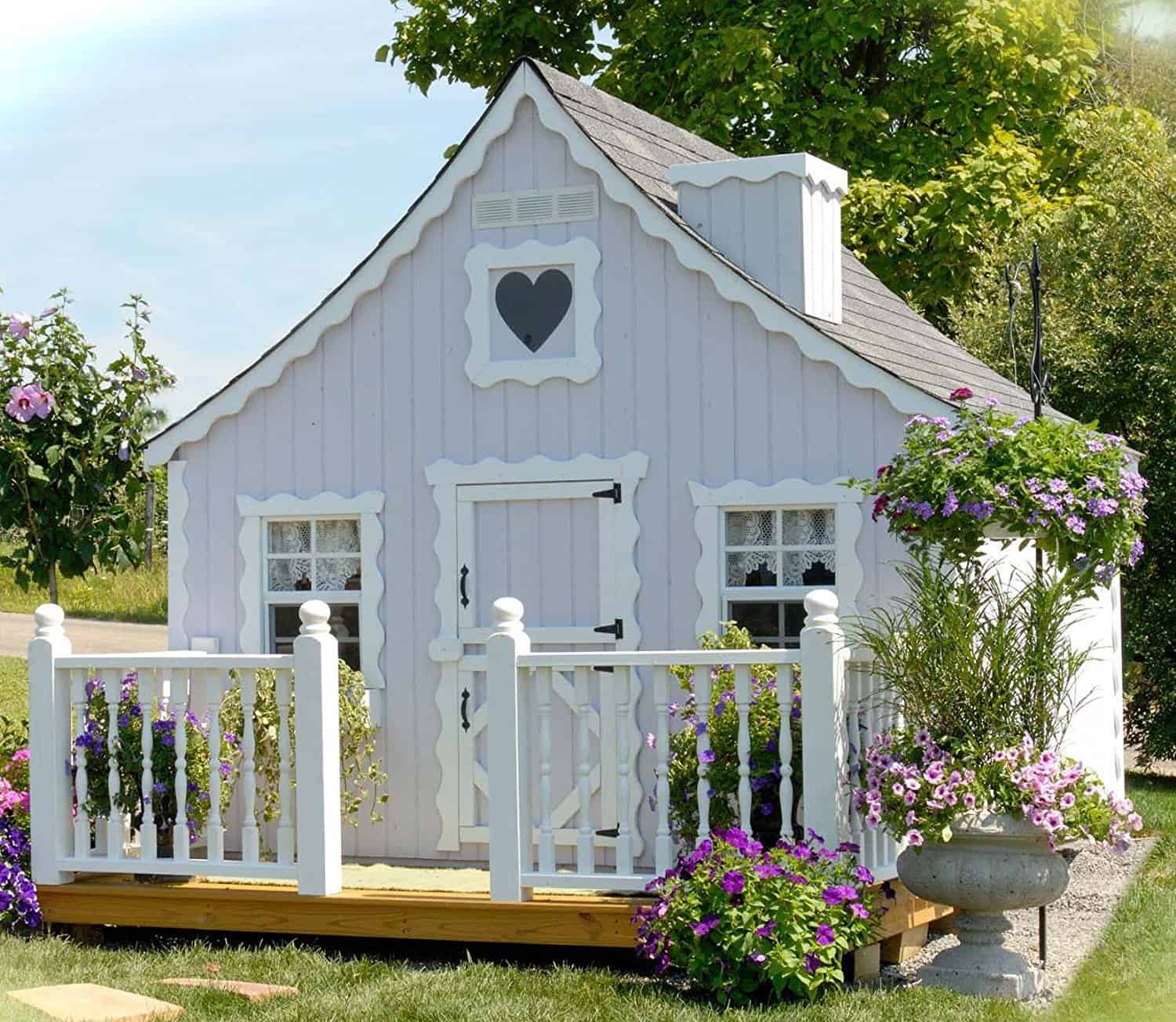 charming cottage she shed with porch