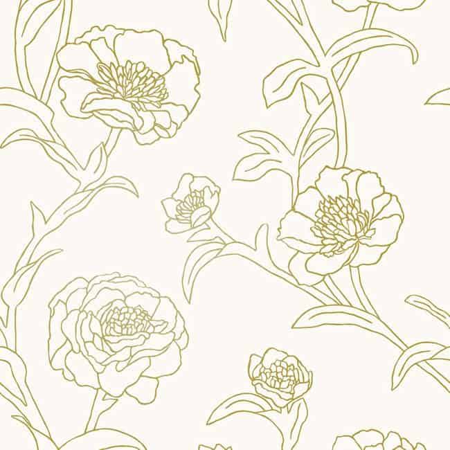 self-adhesive floral wallpaper