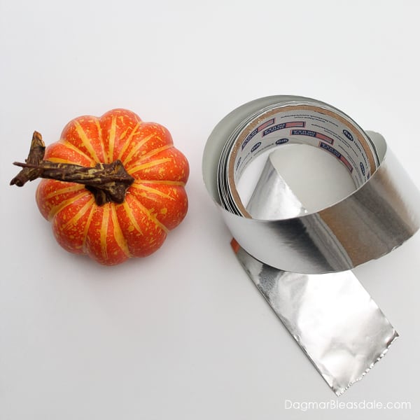 DIY metallic pumpkins