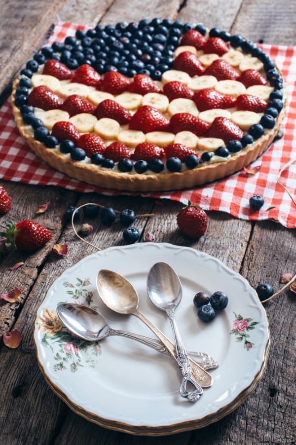 patriotic snacks, patriotic pie