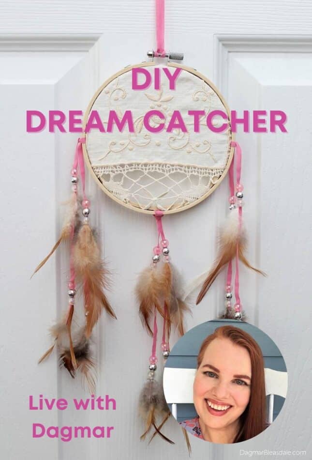 picture for a Pinterest show, how to make DIY dreamcatchers